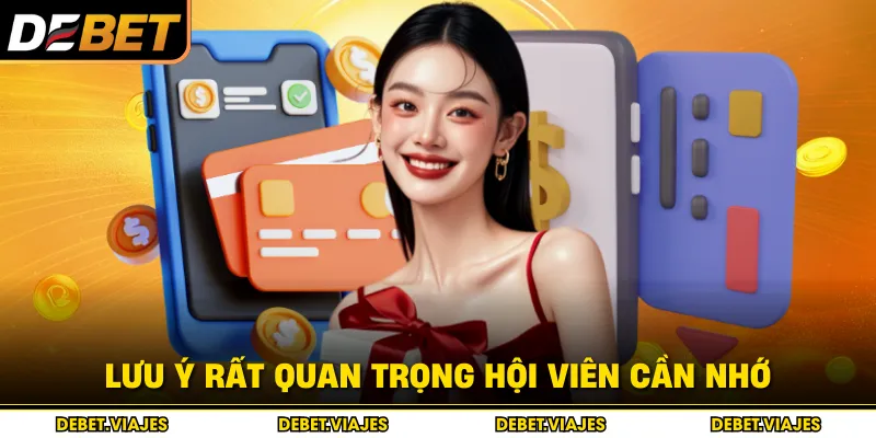 Lưu ý rất quan trọng hội viên cần nhớ